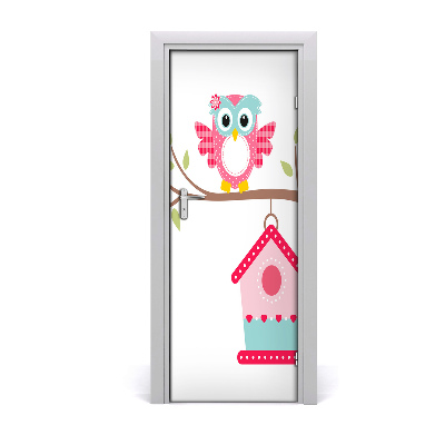 Poster porte Hibou sur une branche