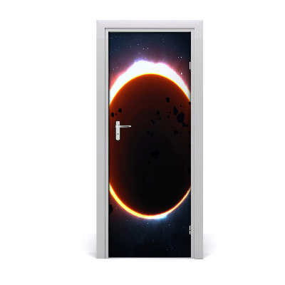 Sticker porte Cosmos éclipse solaire