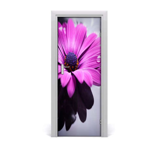 Sticker porte Gerbera rose