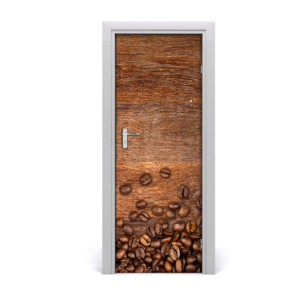 Décoration porte Grains de café