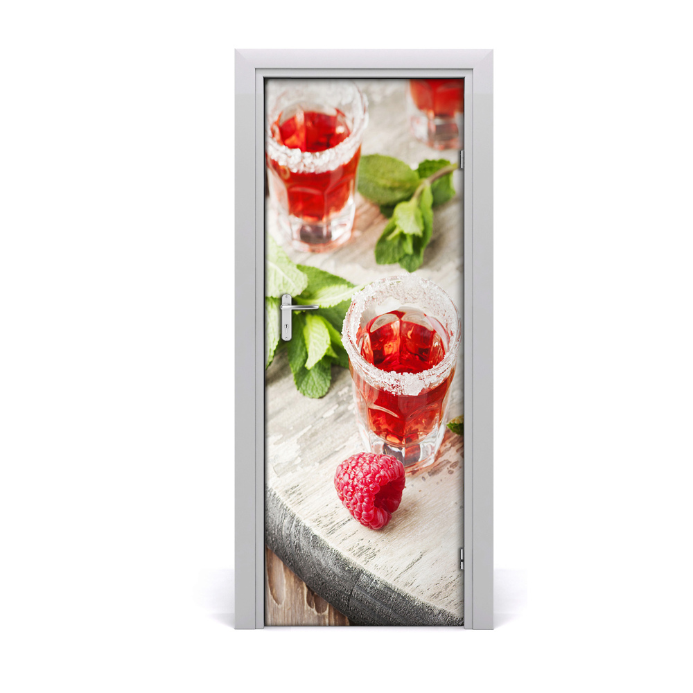 Décoration porte intérieur Boisson aux framboises