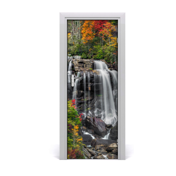 Sticker porte Cascade d'automne