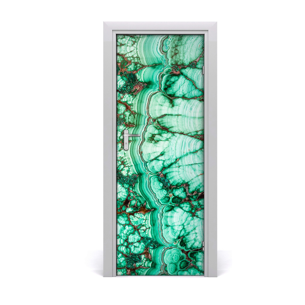 Décoration porte Texture de malachite