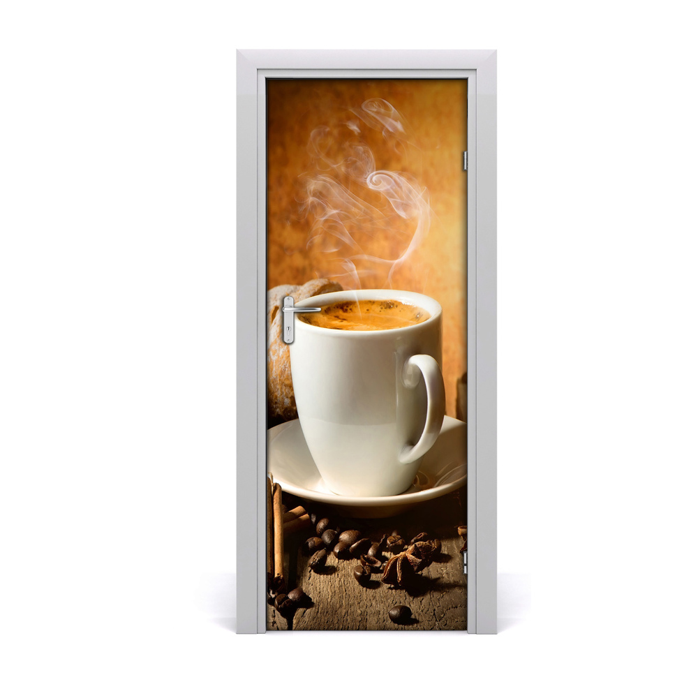 Autocollant porte Café aromatique