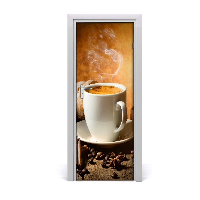 Autocollant porte Café aromatique
