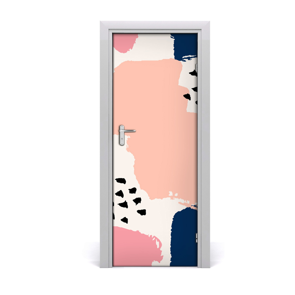 Décoration porte Fond en taches colorées