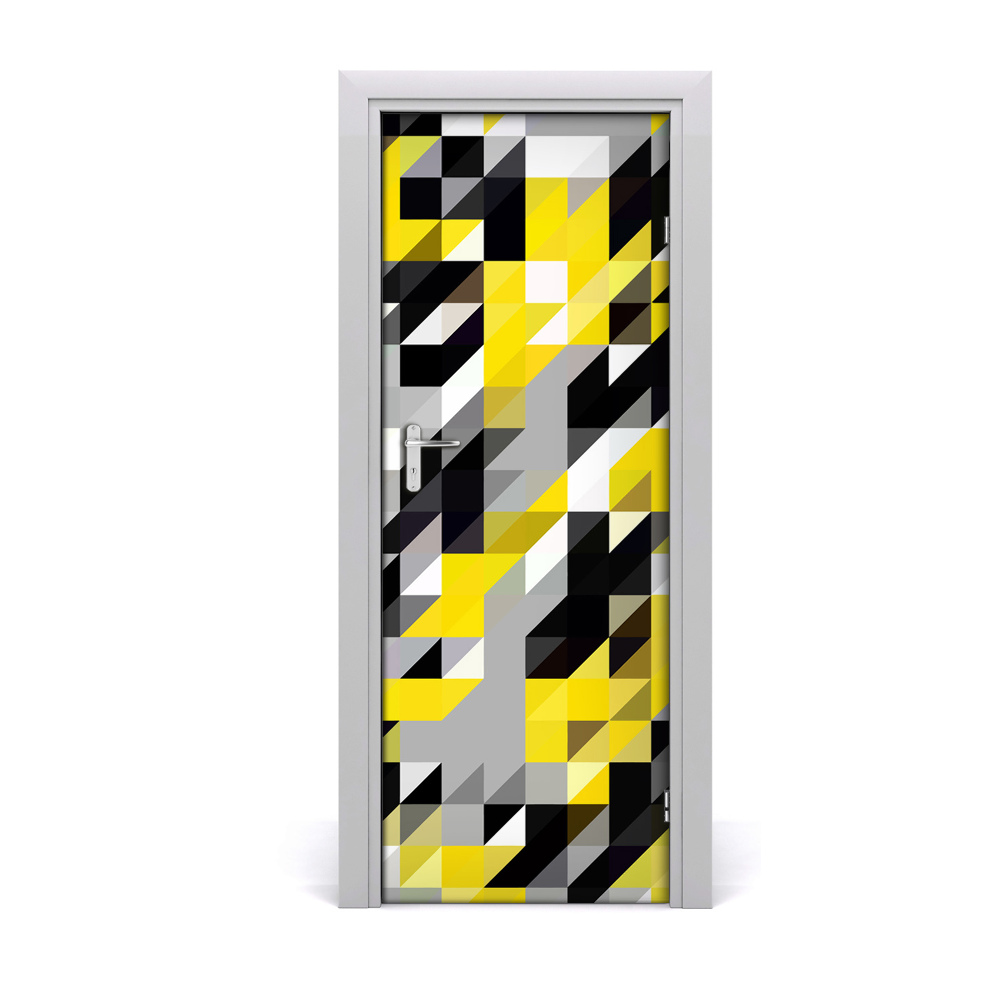 Sticker de porte Triangles colorés