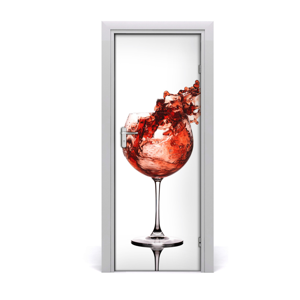 Papier peint porte Verre de vin