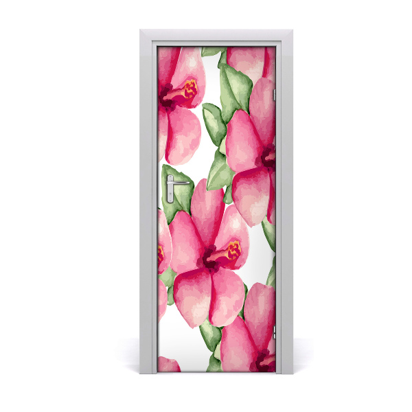 Papier peint porte Fleurs tropicales