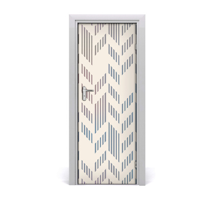 Décoration porte intérieur Fond en flèches grises