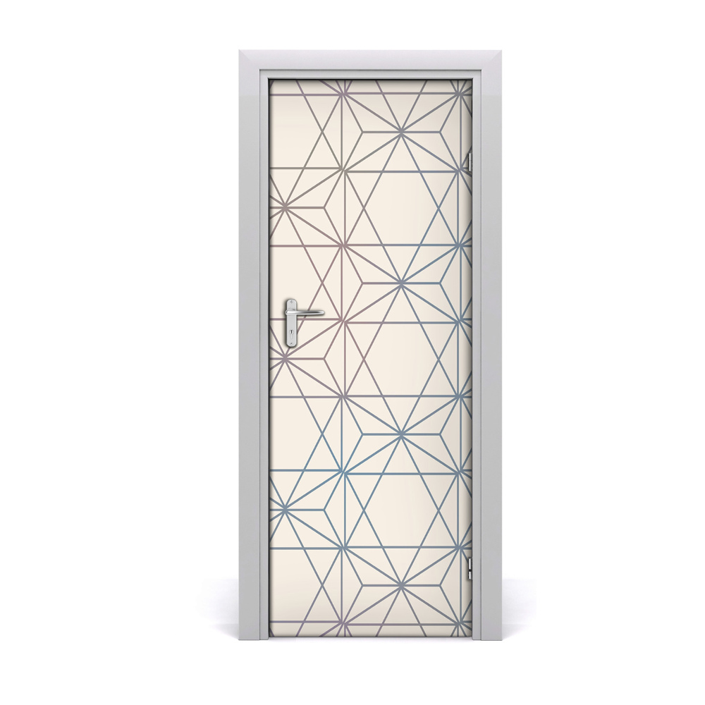 Sticker de porte Fond géométrique gris