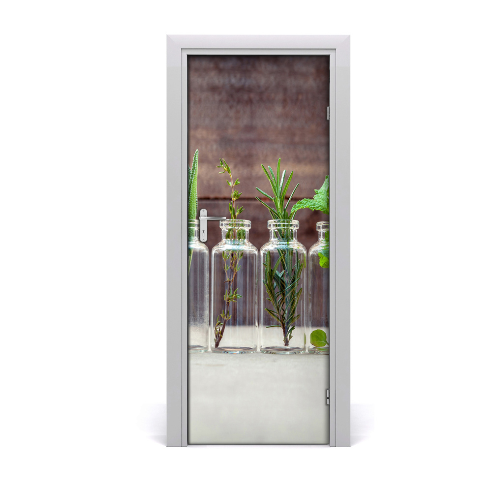 Autocollant porte Herbes
