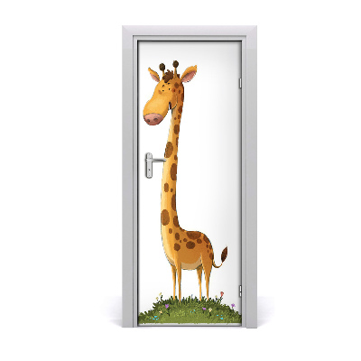 Autocollant porte Girafe