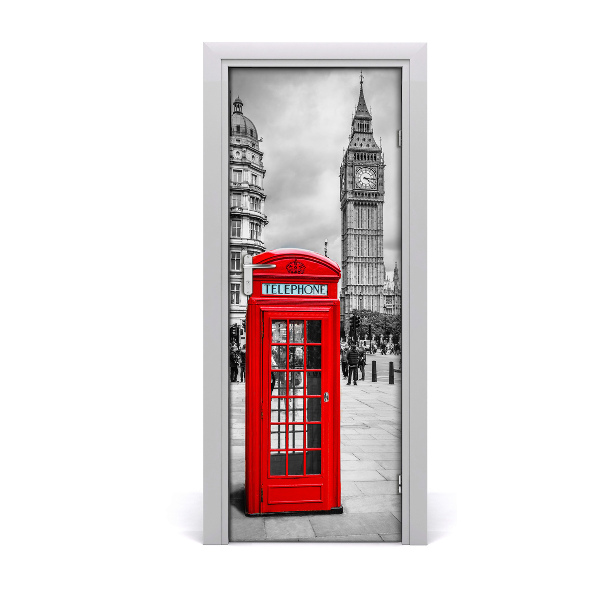 Décoration porte Cabine rouge de Big Ben