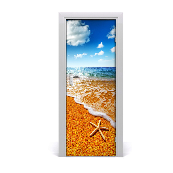 Poster porte Étoile de mer de la plage