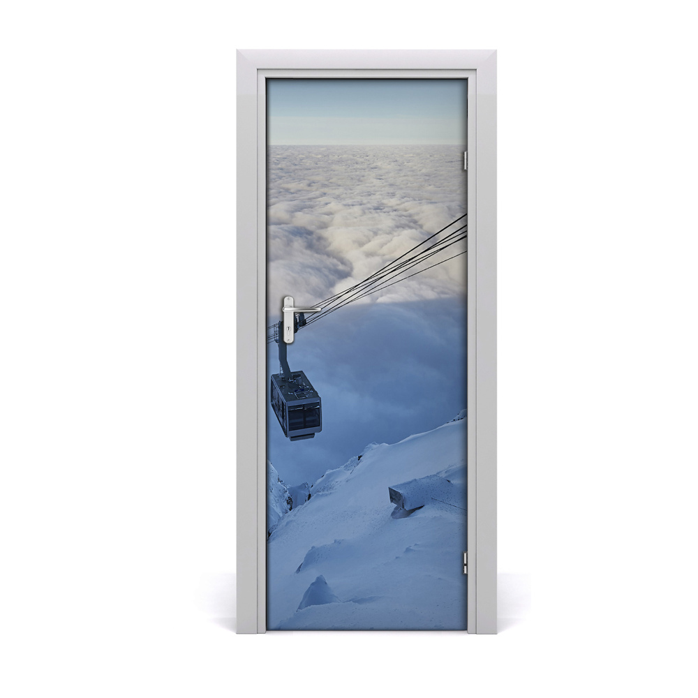 Décoration porte intérieur Chemin de fer dans les montagnes