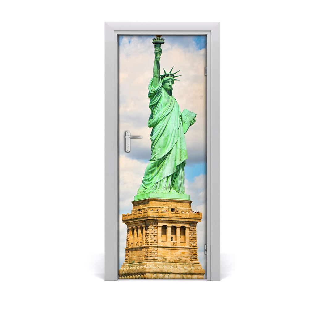 Décoration porte intérieur Statue de la Liberté en gros plan