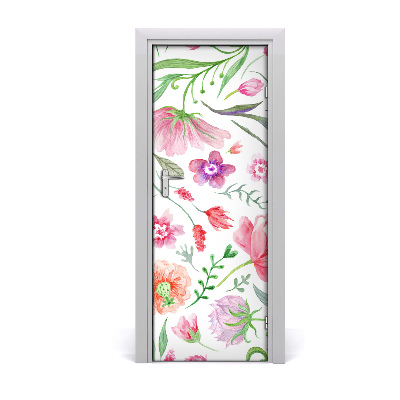 Sticker de porte Fleurs des champs