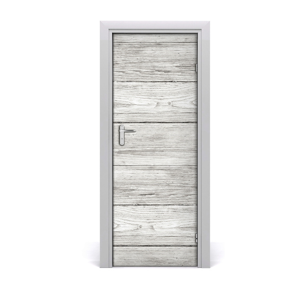 Poster porte Fond en bois gris