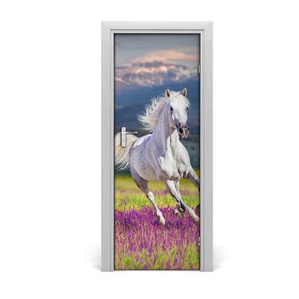 Sticker de porte Cheval blanc