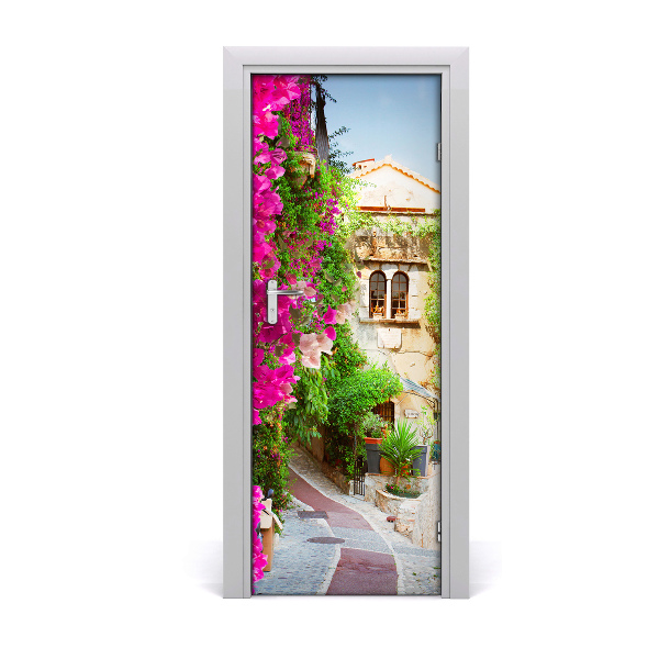 Sticker porte Provence France fleurs