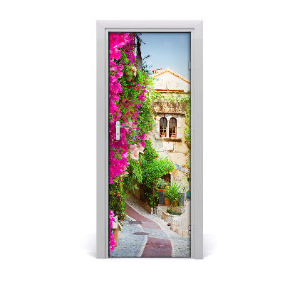 Sticker porte Provence France fleurs