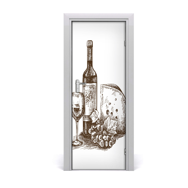 Sticker de porte Vin de fête fromage