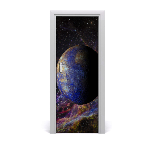 Poster porte Mercure dans l'espace