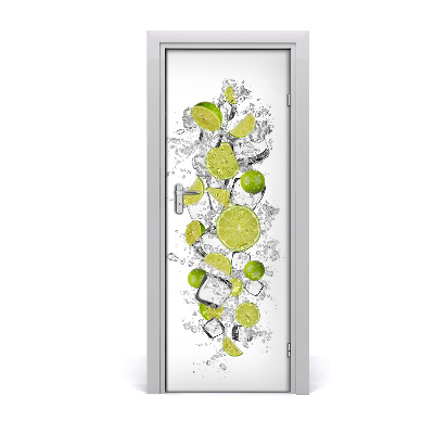Décoration porte intérieur Eau de citron vert