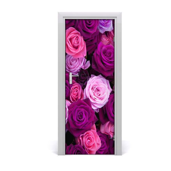 Poster porte Roses roses