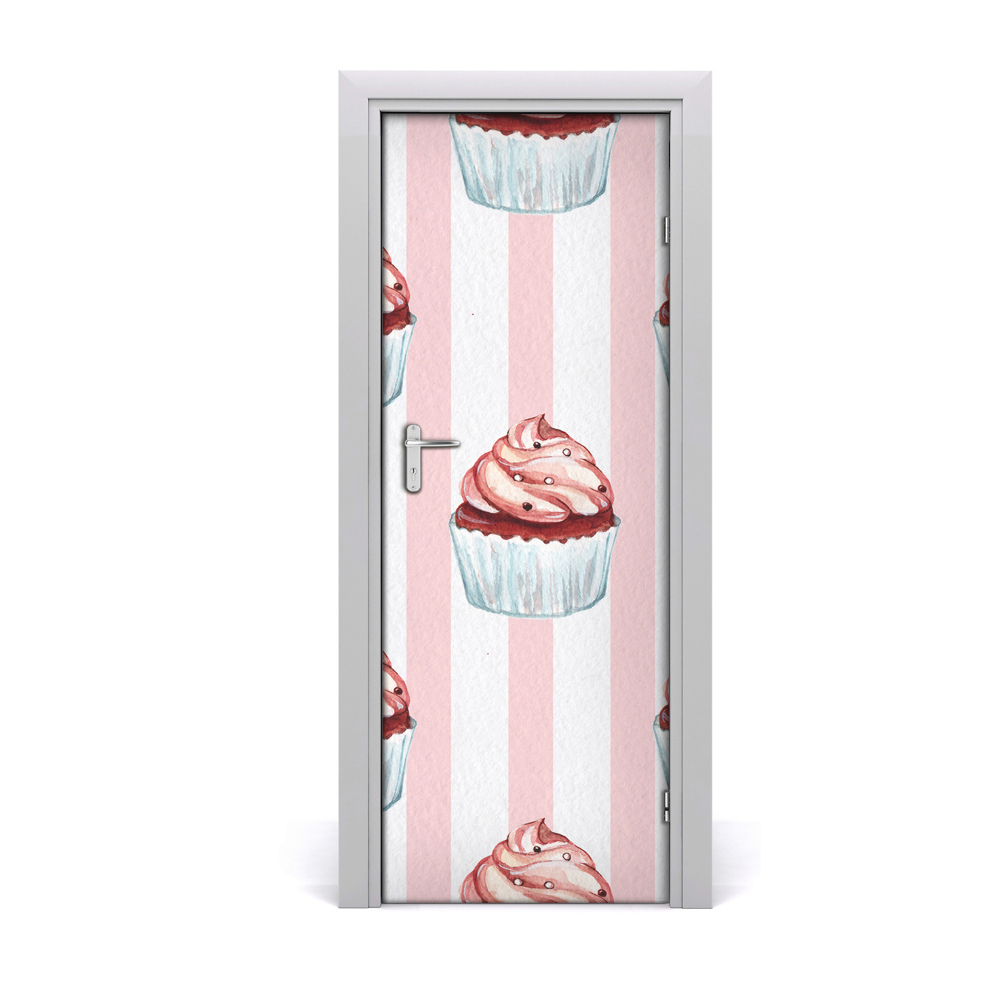 Décoration porte intérieur Biscuits roses