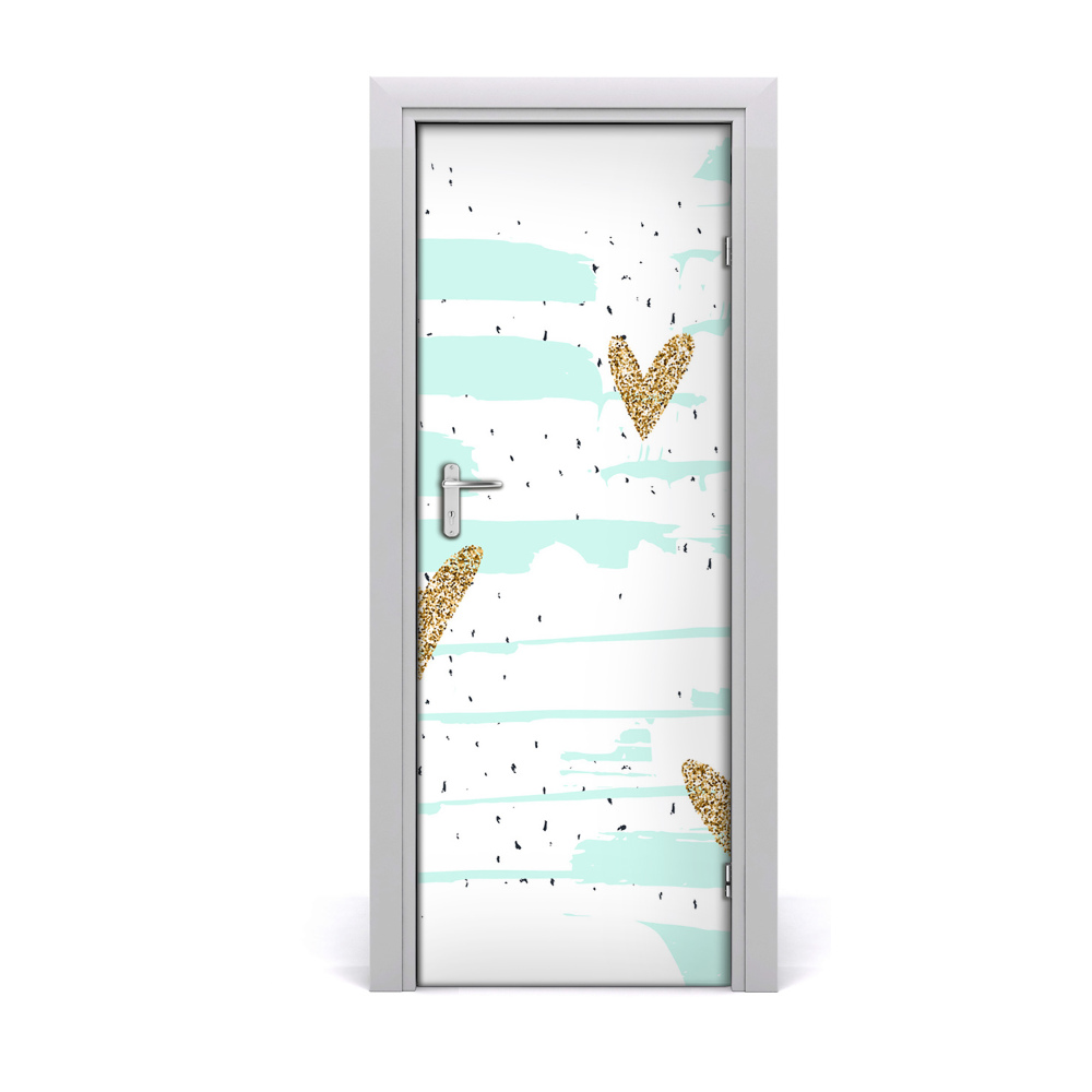 Poster porte Coeurs volants