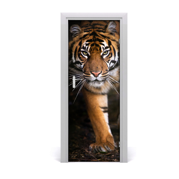 Sticker porte Tigre sauvage