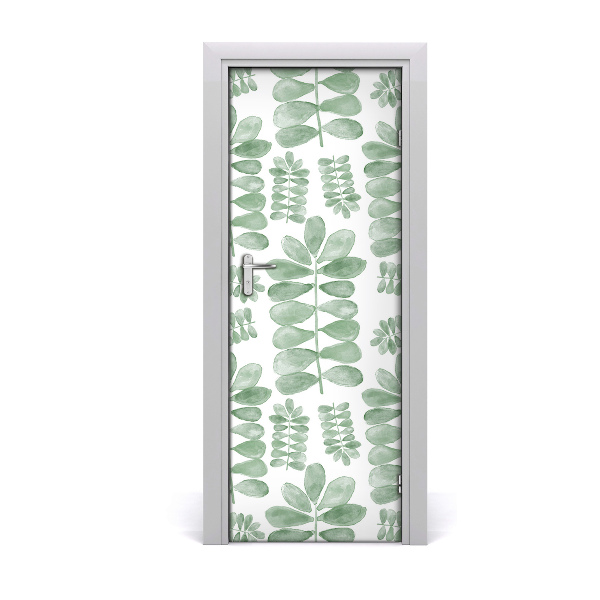 Sticker de porte Feuilles d'eucalyptus