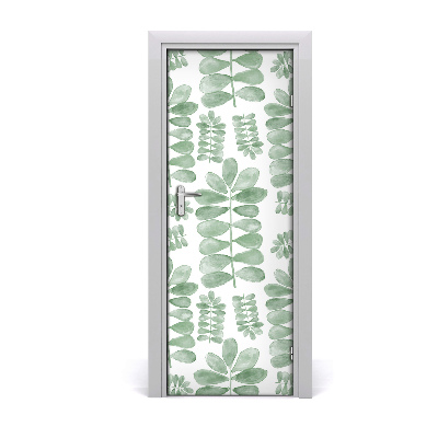 Sticker de porte Feuilles d'eucalyptus