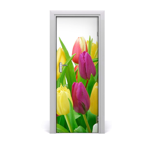 Autocollant porte Fleurs de tulipe