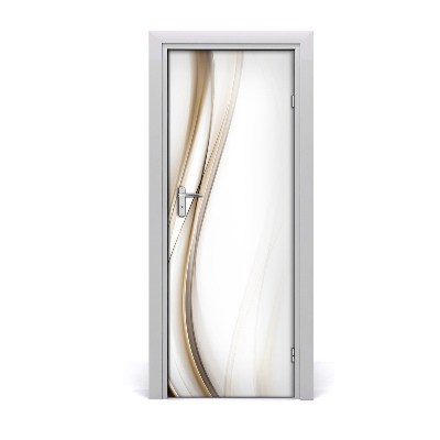 Poster porte Vague beige