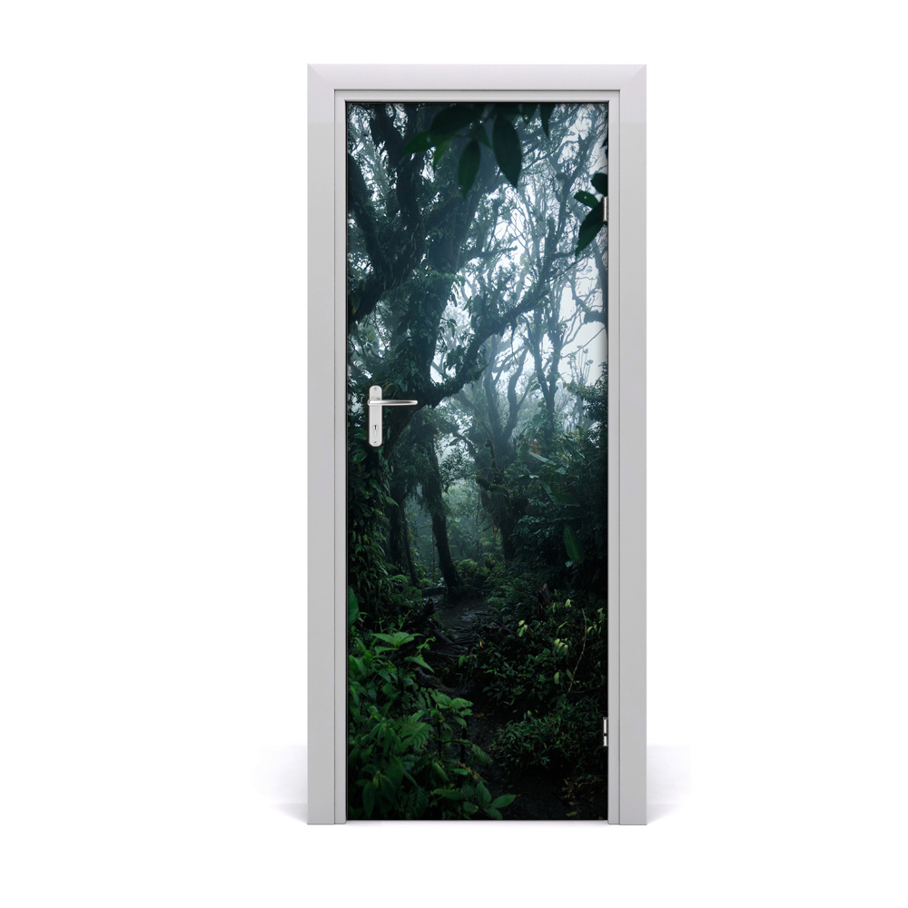 Décoration porte intérieur Forêt tropicale