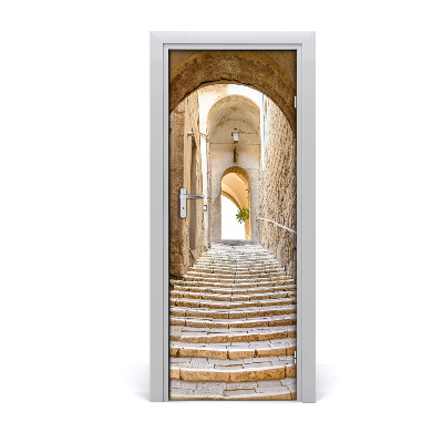 Décoration porte intérieur Rues étroites