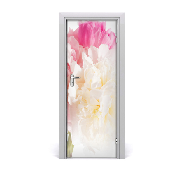 Autocollant porte Pivoine