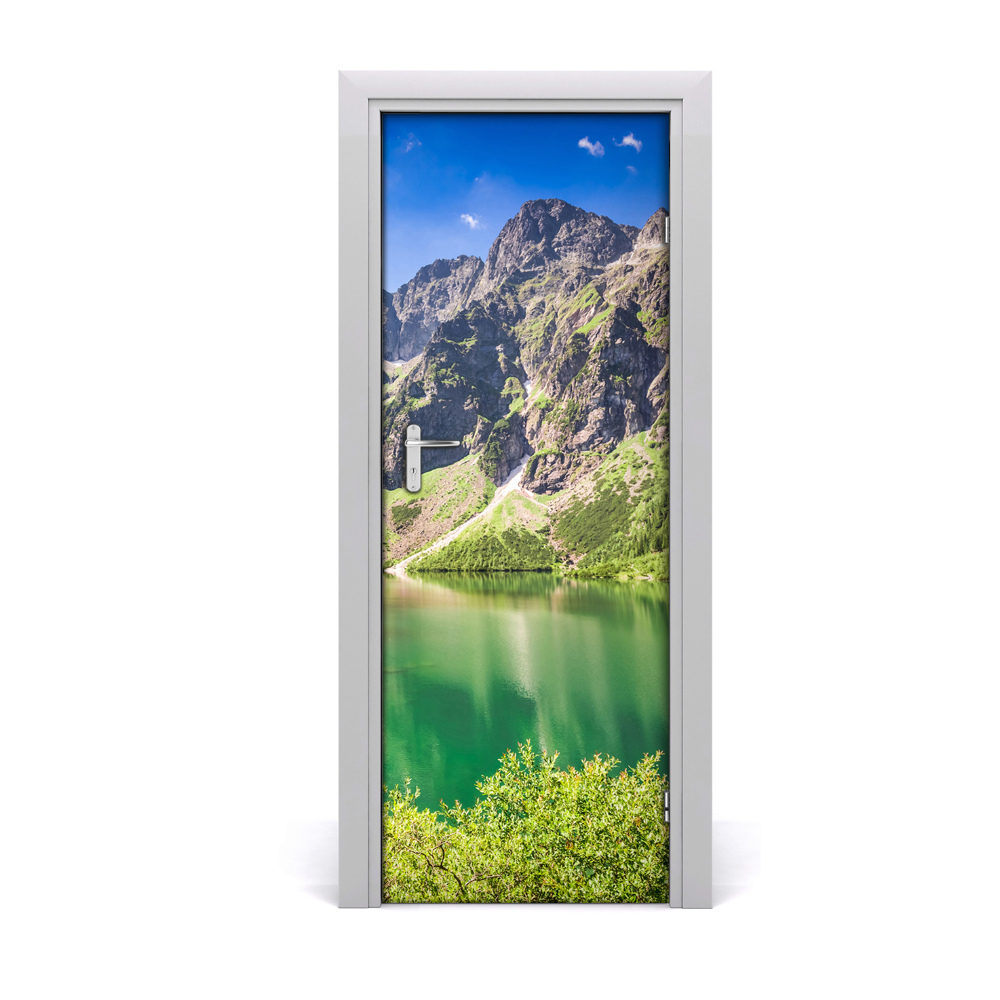 Décoration porte Forêt d'un lac de montagne