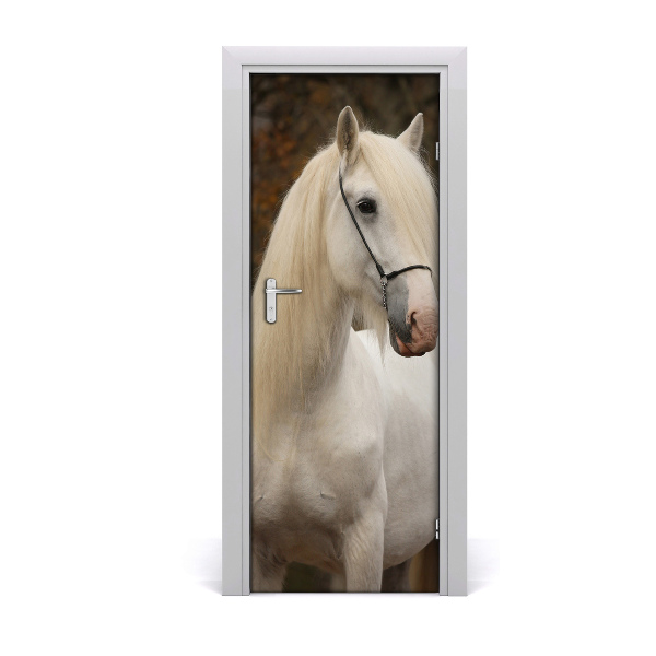 Sticker de porte Cheval blanc