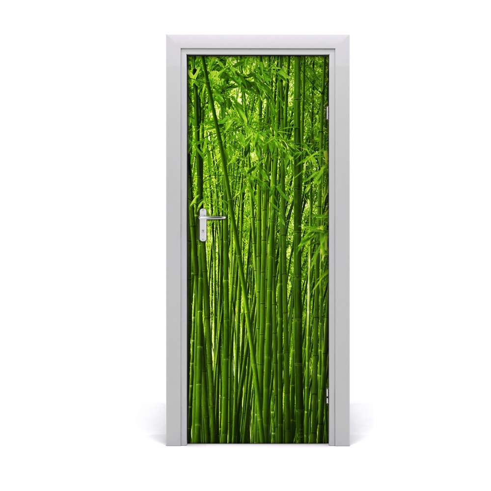 Papier peint porte Forêt de bambous