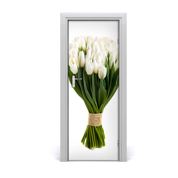 Sticker de porte Tulipes blanches