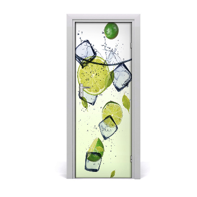 Sticker de porte Citrons verts glace