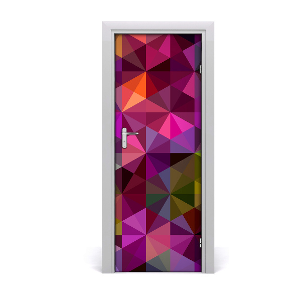 Sticker porte Triangles abstraits