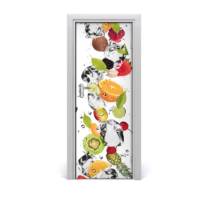 Sticker de porte Fruits dans l'eau