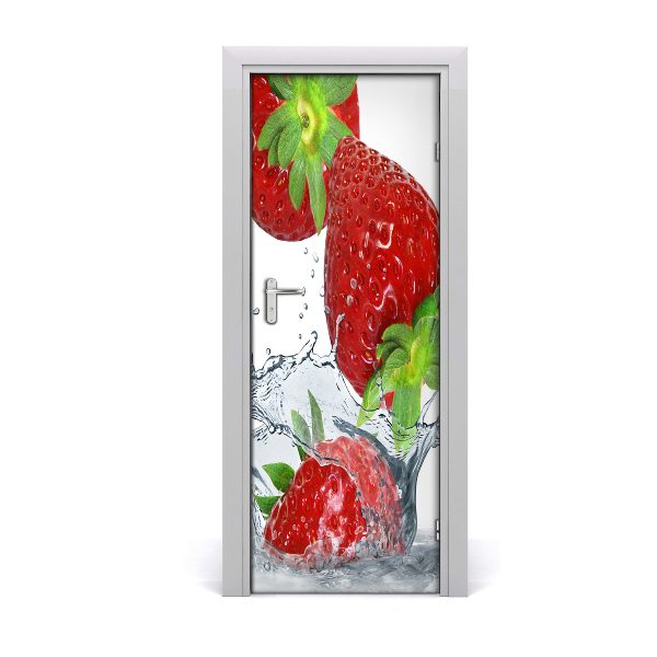 Sticker de porte Fraises