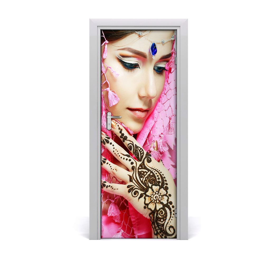 Papier peint porte Femme indienne