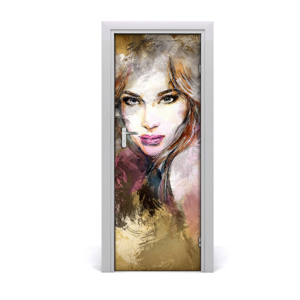 Poster porte Abstraction femme